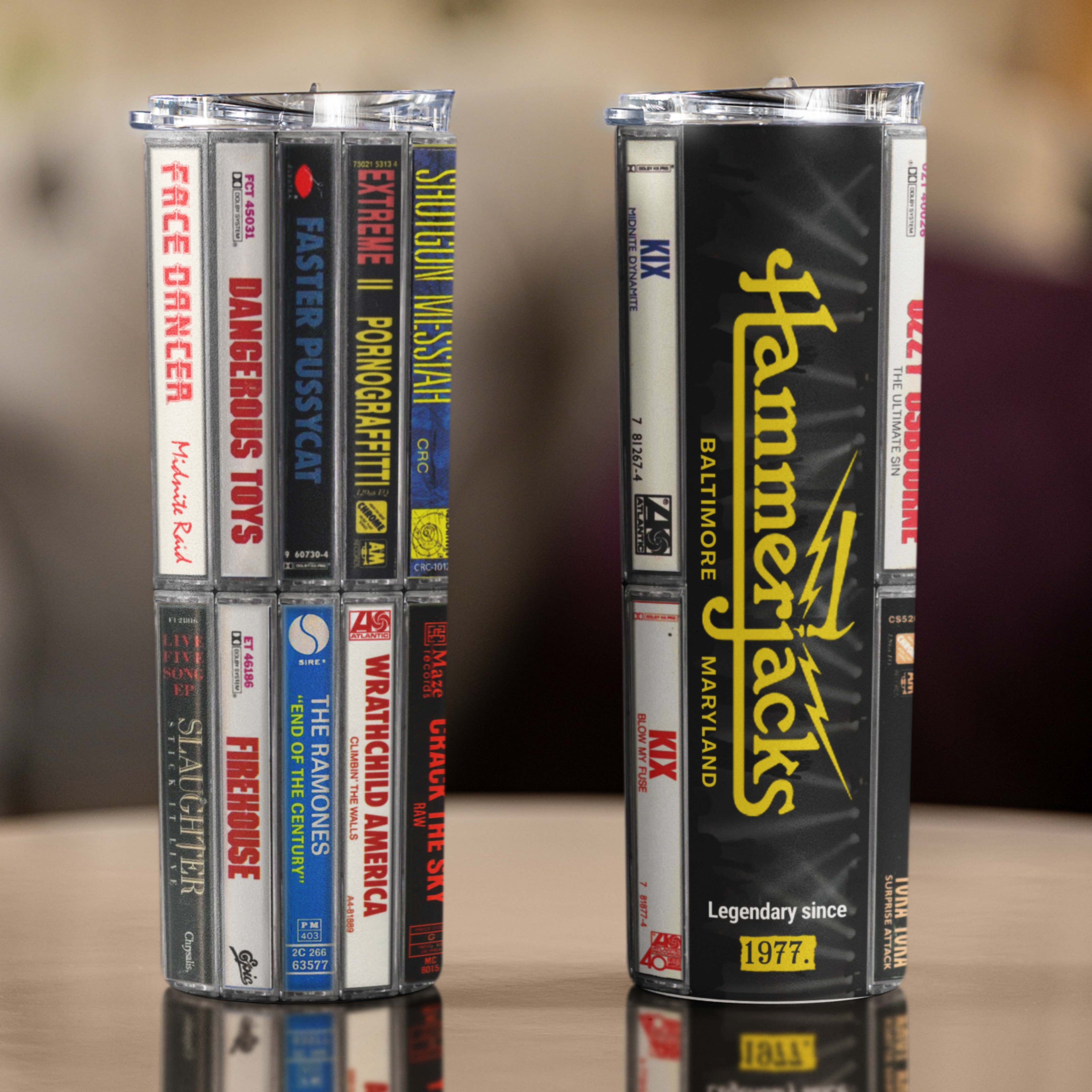 1st Edition Hammerjacks Cassette Tumbler