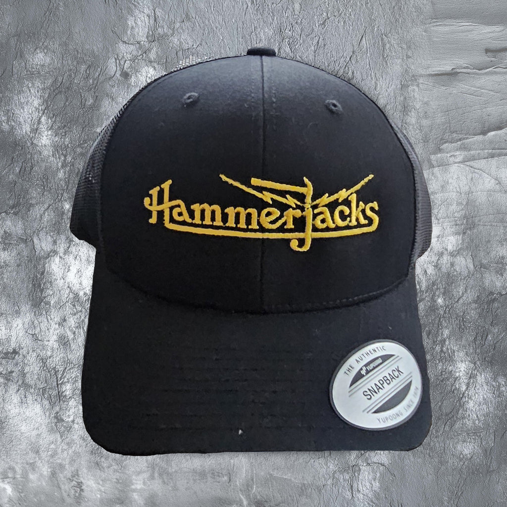 Black Traditional Trucker Hat (Curved Bill)