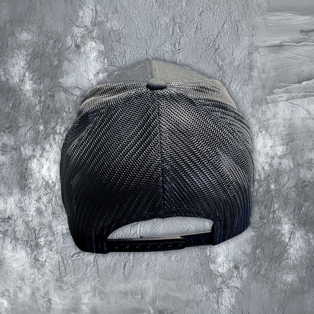 Black Traditional Trucker Hat (Curved Bill)
