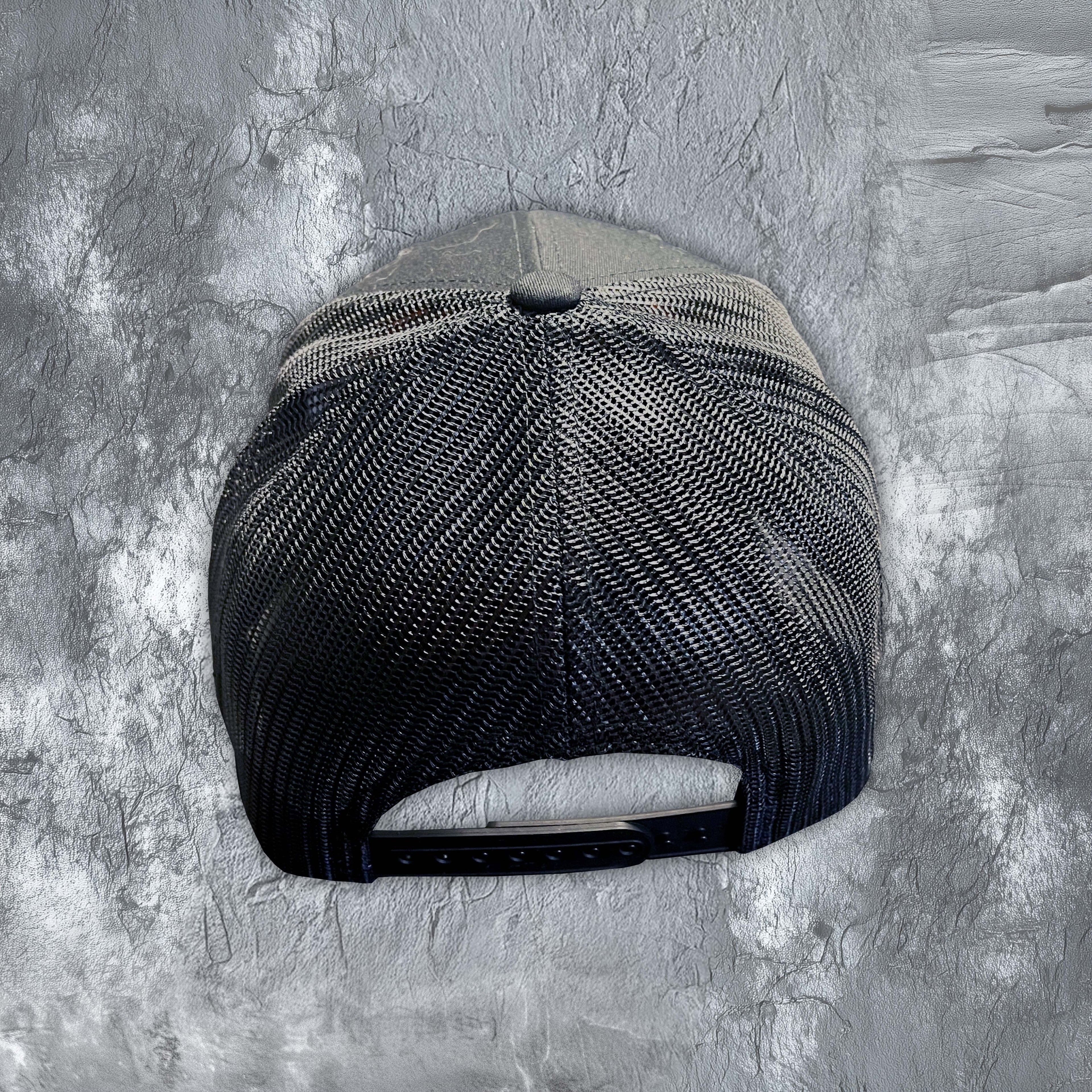 Black Traditional Trucker Hat (Flat Bill)